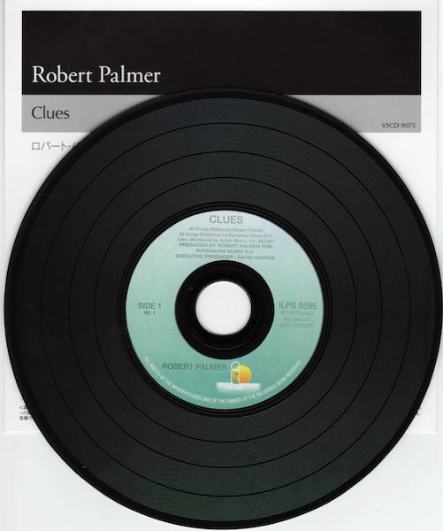 CD & Japanese insert, Palmer, Robert - Clues 